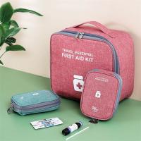 Kit De Primeros Auxilios Familiar Portátil Para Viajes Al Aire Libre Con Bolsa De Almacenamiento De Gran Capacidad Y Organizador De Medicamentos - details 2