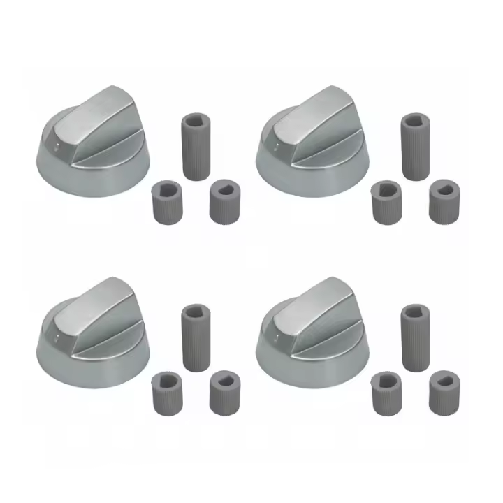 Pack 4 mandos cocina UNIVERSAL color inox - 1