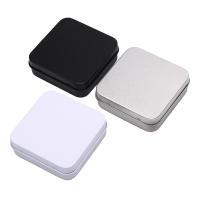 Caja De Almacenamiento De Metal Miniatura 1/2pcs Caja De Tapa Plegable Cuadrada Para Joyería Y Monedas Caja De Almacenamiento Europea - details 2