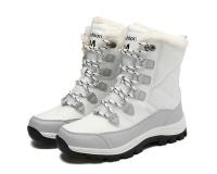 Botas De Tobillo Para Mujer Invierno Calor No Derrapante Negras Botas De Nieve Con Cordones Chaussures Femme Botines Mujer Planas - details 22