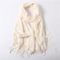 Bufanda De Moda Para Mujer En Color Sólido Invierno Hijab Trenzas Largas Chal De Mujer Pashmina De Lana Acrílico Envoltura Echarpe - details 29