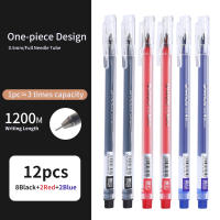 Juego De 12 Bolígrafos De Gel Triangulares 0.5mm En Colores Negro Azul Y Rojo Suministros Escolares Para Estudiantes Y Oficina - details 10