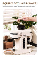 Máquina de Café Espresso HiBREW H14, 20 Bares de Alta Presión, Configuración de Molinillo de 15 Marchas, Función de Pre-Infusión, Control de Temperatura NTC, Ajuste de Capacidad de Taza - Beige - details 7