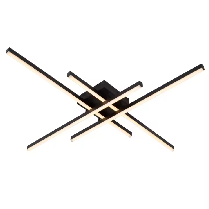 Lucide NOVAK - Lámpara de techo - LED Regul. - CCT - 1x42W 2700K/4000K - Negro - 1