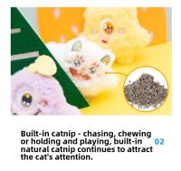 Juguete Interactivo Para Gatos De Algodón Con Hierba De Sisal Juguete De Masticar Y Gritar Para Gatos Y Gatitos Juguete De Mordida Con Mint Para Gatos - details 3