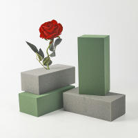 Esponja De Flores Secas Para Arreglo Floral Artificial Esponja Húmeda Gris Floristería Bloques Para Arreglo De Flores - details 0