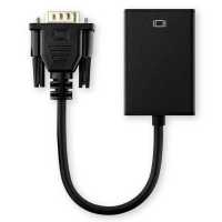 Ociodual Cable Adaptador VGA Macho a HDTV Hembra con Salida de Audio MIni Jack 3,5mm Negro Convertidor Conversor HDTV 1080p - details 3