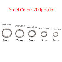 Anillos De Salto Abiertos De Acero Inoxidable 200pcs 4-8mm Para La Fabricación De Joyas Componentes DIY Accesorios Conectores - details 1