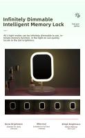 Espejo De Vestíbulo LED Inteligente Con Luz Ajustable De Tres Colores Luz De Relleno Para Escritorio Carga Táctil Modelo - details 8