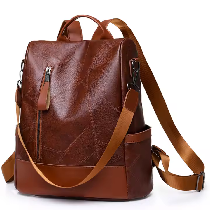 2024 New Hot Women’s Backpack Designer High Quality Soft Leather Simple Fashion Backpack Large Capacity Antitheft Shoulder Bags - 1