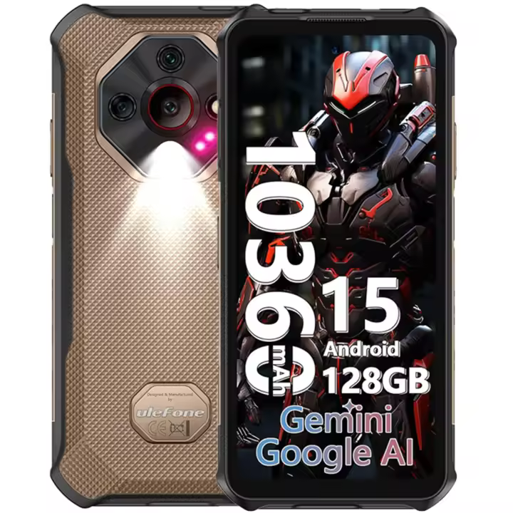 Teléfono - Ulefone Armor X16 6.56" Móvil Resistente 12GB+128GB 10360mAh Android 15 Smartphone Dual SIM NFC - 1