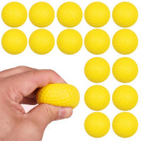 6pcs Balones De Golf Suaves PU Amarillo De 4cm Para Adultos Juguete De Alivio Del Estrés Accesorios De Práctica Interior Creativos Regalos - details 0