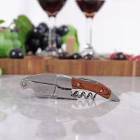 Abreventanas Profesional De Sommelier Con Cortador De Sellado De Botella Para Amantes Del Vino Acero Inoxidable Regalo Único - details 3