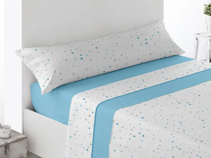 Juego de sábanas con tres piezas, bajera ajustable, sabana encimera y funda de almohada, cama de 90 cm, cama de 105 cm, cama de 135 cm, cama de 150 cm y cama de 180 cm. cama individual y matrimonio, microfibra altamente transpirable, tacto seda. - 1