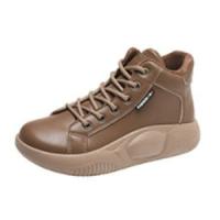 Zapatos Casuales Para Mujer Versátiles Y Moda Retro Altas a La Cintura Impermeables Con Suela Gruesa Zapatos De Tren Crustáceo Primavera Otoño - details 24