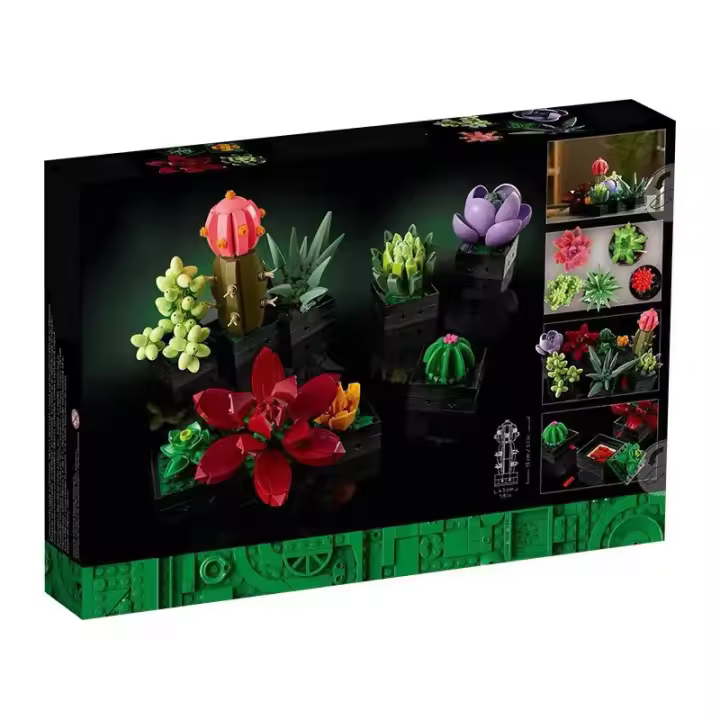 Juego de plantas artificiales suculentas para adultos, decoración del hogar, cumpleaños, regalos creativos de inauguración de la casa, colección botánica, kit de ramo de flores - 1