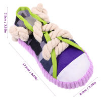 Juguete Masticable Para Perros Forma De Zapatilla Divertida Juguetes Interactivos Para Morder Y Limpiar Los Dientes De Tu Mascota - details 1