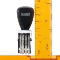 Tampón De Número Personalizado Rollo 4, 6 O 8 Dígitos Stamps De Negocios Para La Oficina Material De Goma Y Plástico Tamaño 9*2*2cm - details 1