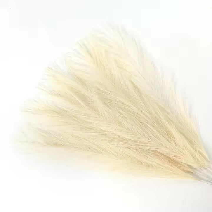 15pcs Arreglo De Pampas De Juncos Artificiales Para Decoración De Hogar Y Bodas Flores Silken Para Vaso Decoración De Dormitorio Y Fiesta DIY - 1