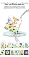 Libro De Tela Suave Para Bebé Juguete De Actividad Sensorial En Negro Y Blanco Alta Contraste Para Cunas Regalos Para Recién Nacidos De 0 a 12 Meses - details 1