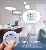 Interruptor Inteligente WiFi Tuya Para Google Home Y Alexa Control Remoto RF 433Mhz Mini Botón Redondo DIY Módulo - details 1