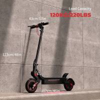 Scooter Eléctrico iScooter W8, Motor de 500W, Batería de 48V 10.4Ah, Neumático de 9.3 pulgadas, Velocidad Máxima de 40 km/h, Autonomía de 40 km, Freno de Disco Delantero + Freno de Tambor Trasero, Doble Absorción de Impactos, Control por App - details 10