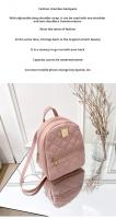 Mochila Para Mujeres De Cuero PU Multifuncional Bandolera De Lujo Bolsa De Teléfono Bolsa De Hombro Estilo Moda - details 2