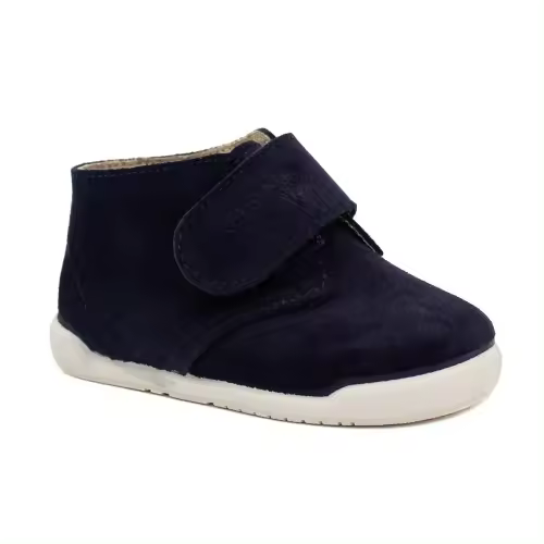 Botas respetuosas serraje TOKOLATE 5001-10 en tres colores con velcro. Hechas en España - 1