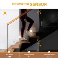 Lámpara LED De Sensor De Movimiento Para Habitación De Niños Con Sensor De Atardecer a Medianoche Luz Nocturna Sin Fichas Energía Eficiente Para Pasillo O Escalera - details 5