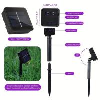 1pc 6.5M30LED Luces De Cadena Solar Sakura Impermeables Para Decoración De Jardín Y Festivales Fuente De Energía Solar - details 2