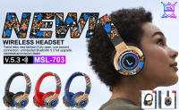 Auriculares Bluetooth Inalámbricos LED Graffiti Estéreo HiFi Plegables Reducción De Ruido Para Deporte Y Juego Con Micrófono Y Control De Volumen - details 7