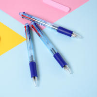 4pcs Pluma Bolígrafo Retráctil De Gel 0.7mm En 4 Colores Multi-Función Para Estudiantes Y Oficina Suministros Escolares Y De Oficina Estación De Trabajo - details 4
