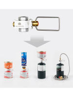 Adaptador De Quemador De Gas Gas Saver plus Conversor De Tanque Plano Para Camping Adaptable De Aleación De Aluminio Sin Encendido Incluido - details 0