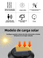 Lámpara De Pared Solar Caliente Con 3 Modos Para Jardín Exterior Decoración De Calle Resistente Al Agua Con Inducción Corporal Luz Cálida Farol De Luces De Porche Moderno - details 2