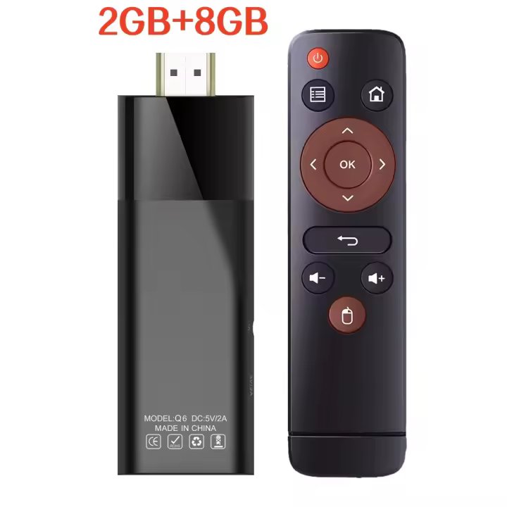 Mini TV Stick 4K Ultra HD Q6 Con Android 10.0 2GB RAM 16GB ROM Soporte Para 2.4G/5G Wi-Fi Decodificación De 1080P HDMI-compatible - 1