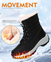 Botas De Mujer Impermeables Con Plataforma Para Invierno 2023 Botas De Tobillo Con Peluche Aislante Botas De Nieve Para Exterior - details 9
