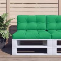 vidaXL Cojines para palets 2 unidades tela a cuadros rojos en color Estampado cuadros rojos/Crema/Antracita y más | acolchados duraderos para sofás de jardín terraza exterior - details 3