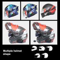 BT22 Auriculares Bluetooth Para Casco De Motocicleta Con Micrófono Suave Y Altavoz Estéreo Handsfree Wireless Para Moto Compatible Con Todos Los Cascos - details 12