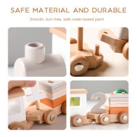 Juguete Educativo Montessori De Madera Para Bebés: Tren De Pilastras Para El Aprendizaje Temprano Y Fotografía Regalo De Cumpleaños Para Recién Nacidos - details 3