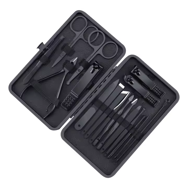 Set De Manicura Y Pedicura Profesional Con Estuche Kit De Aseo Para Uñas Para Hombres Y Mujeres Herramientas De Acero Inoxidable Para Salón - 1