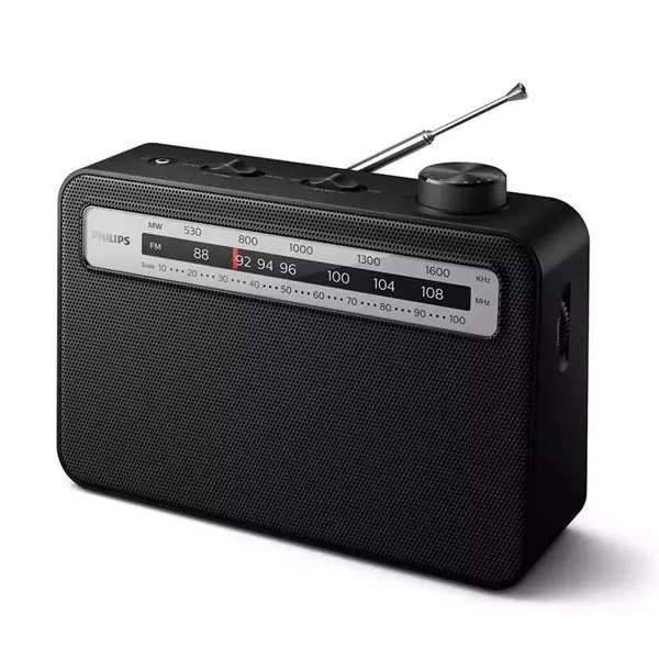 Philips TAR-2506 2000 Series Radio 2 Bandas – Potencia AC/DC, Sonido Claro, Diseño Compacto, Sintonización AM/FM - 1