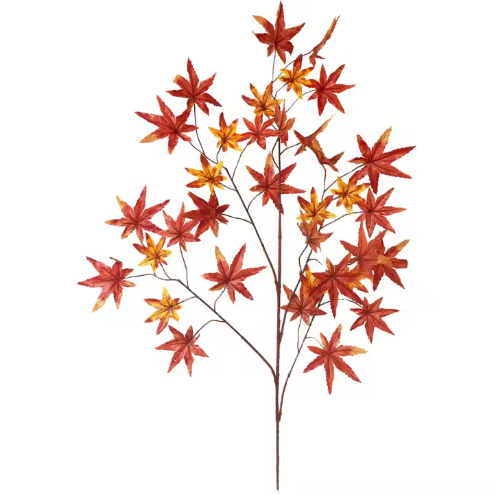 Poenia Arte Floral - Ramo Artificial Hoja Arce Otoñal 72cm - Pack 3 - REF 630784 - Flores y Plantas Artificiales - 1