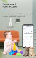 Sensor De Temperatura Y Humedad Inteligente Tuya Con Pantalla LCD Mini Higrómetro Control Remoto Por App Para El Hogar - details 11