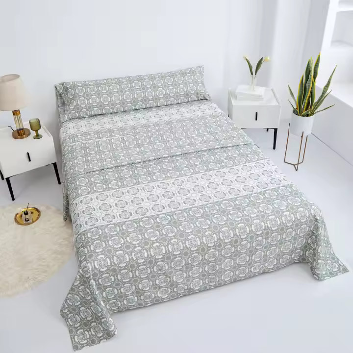 VOLARY - Juego de Sábanas de Alta Calidad para Cama 90/135/150/200 - FUNDA NORDICA 150 de 4 PCS. Súper Suave, Cálido y Ligero. Ropa de Cama, Incluye  Funda de Almohada + Encimera + Bajera Ajustable - 1