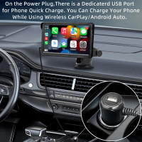 Reproductor Multimedia De Coche HIPPBQCC 7 Pulgadas Con CarPlay Android Auto Pantalla Táctil USB AUX Para Cámara Trasera - details 3