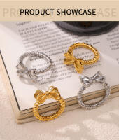 Nueva Moda de Plata y Oro Anillo Abierto girta Arco Mariposa elegant Mujeres Niñas Joyas de GIFT, LA Fashion simple personalidad Arco anillo de Diseño - details 5