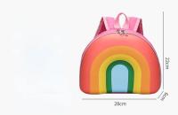 Mochila Infantil Arcoíris 2023 Versión Coreana Para Niños Y Niñas De 3 a 5 Años Mochila De Escuela Suave Con Bolsillos Y Cierre De Cremallera - details 0