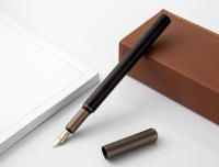 Pluma Fuente De Tinta De Madera Bronce Retro Lujo Para Negocios Escritura Arte Caligrafía Estudiantes Regalos De Papelería 0.5mm - details 6