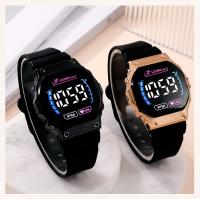 Reloj Digital LED Para Parejas Reloj Deportivo Militar De Hombre Y Mujer Con Cuerda De Silicona Resistente Al Agua Estilo Casual - details 5