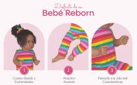 Cuddle Land® Muñeco Bebé tipo Reborn de 55cm con Ropa, Pañal, Biberon y Chupete – Juguete Tierno para Niñas y Niños a Partir de 3 Años – Extremidades Móviles y Tacto Suave para Abrazar y Jugar - details 0